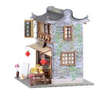 SOIMISS Modelo de Casa Estilo DIY Kit de Montaje Manual Decoración Temática para Fiestas Juguete Educativo para Modelo Artesanal Miniatura de Escritorio