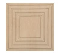 SOIMISS Molde para Dar Forma Cerámica, Conjunto de Rieles Geométricos de Madera, Beige, Sistema de Corte Concéntrico, para Platos de Arcilla, Estudios y Educación