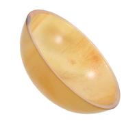 SOIMISS Moldeador Corporal de Cuerno de Buey Herramienta de Masaje Gua Sha Raspador Muscular Cuenco Amarillo de 7,5 Cm para Masaje Facial y Corporal Spa en Casa