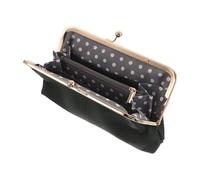 SOIMISS Monedero de Mano para Mujer en Cuero Genuino Verde Oscuro, Diseño Largo Cierre de Beso, Múltiples Ranuras para Tarjetas y Bolsillo para Monedas, Cartera Vintage Compacta para