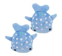 SOIMISS Monedero Pequeño para Mujer Cremallera de Felpa Estilo Tiburón, Bolsa de Monedas Multifuncional Diseño Original y Artesanal para Viajes, 13.6X12.3X2 CM, Paquete de 2 Piezas