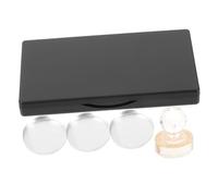 SOIMISS Paleta de Sombras de Ojos Vacía Rectangular Mate 1 Unidad con Espejo 3 Compartimentos para Maquillaje Femenino Portátil para Viaje con Bandejas de Aluminio Desmontables