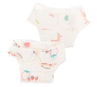 SOIMISS Pañales Reutilizables Lavables para Niña 2 Piezas de Algodón Varios estilos de Gauze de 0-3 Varios estilos Ideales para Recién Nacidas en Salidas y Compras