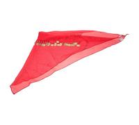 SOIMISS Pañuelo Tribal Étnico Rojo Monedas para Danza del Vientre Tocado Ligero para Mujer y Niña Accesorio de Baile Bohemio para Festivales y Disfraces de Danza Belly Dance