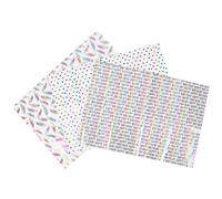 SOIMISS Papel para Envolver Regalos 3 Piezas Diseño de Corazones Hojas de Papel Resistente para Cumpleaños y Fiestas Decorativo para Manualidades y Envoltorio Elegante