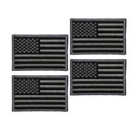 SOIMISS Parche Autoadhesivo Respaldo de Gancho y Bucle Bandera de Estados Unidos 4 Piezas Fácil de Aplicar para Ropa y Bolsas Adecuado para Uniformes Militares y Accesorios