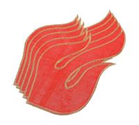 SOIMISS Parches Bordados para Planchar Motivos de Fuego 5 Unidades Parches Decorativos para Ropa y Mochilas Apliques Geométricos de Tela Respaldo Adhesivo para Manualidades y