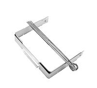 SOIMISS Parrilla Portátil Inoxidable Resistente al para Barbacoa al Aire Diseño Plegable Seguro para Camping y Pesca