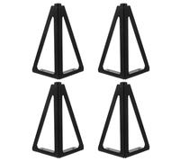 SOIMISS Patas de Muebles de Hierro Negras 15 Cm para Sofá, Mesa de Té y Gabinete, 4 Piezas Soporte Resistente para Hogar y Oficina, Patas Cónicas para Proyectos de Bricolaje