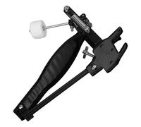 SOIMISS Pedal de Bombo de Aleación de Aluminio Ajustable Mecanismo de Cadena y Batidor de Fieltro, Accesorio para Kits de Práctica de Batería, Adecuado para Principiantes y en