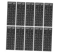 SOIMISS Pegatinas de Teclado Ruso Mate para Portátil 20 Hojas, Cirílico Reemplazo, Letras sobre Fondo Negro, Uso en Oficina y Hogar, Diseño Duradero y Fácil Aplicación