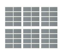 SOIMISS Pegatinas para Raspar DIY Rectangulares Autoadhesivas 23X42 MM Gris 100 Unidades para Manualidades Juegos de Cumpleaños y Tarjetas Sorpresa