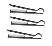 SOIMISS Peine de Peluquería Pack de 3 Piezas en Forma de V de Plástico Negro para Peinar el Cabello Herramienta DIY para Estilizar y Peinar Mujer