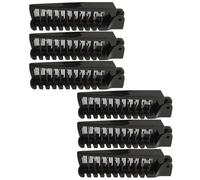 SOIMISS Peine Plegable Portátil para Alisar y Rizar Cabello de Plástico Negro Antistático Cepillo Dual Pack de 6 Unidades para Hombres y Mujeres Adecuado para Retoques Escuela y Viajes
