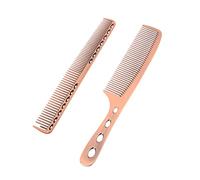 SOIMISS Peines de Aluminio para Corte de Cabello Herramientas Profesionales para Peluquería Peine Desenredante Antiestático Bronce
