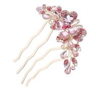 SOIMISS Peineta Lateral Gemas de Imitación Horquilla de Puntas Cabello Accesorio de Peineta Decorativa para Boda y Fiesta para Niñas y Mujeres