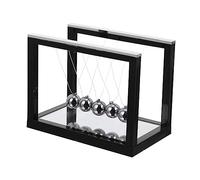 SOIMISS Pelota de Péndulo Newton con Espejo Herramienta Científica Bolas de Equilibrio para Escritorio y Decoración de Física para Oficina y Hogar Antiestrés para