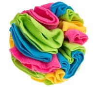 SOIMISS Pelota para Perros de Entrenamiento Olfativo, Juguete Antifugas de Comida para Mascotas, Bola de Snack de Alimentación Lenta en Material Polar Color Candy, Adecuado