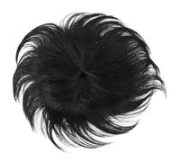 SOIMISS Peluca Masculina para Calvicie con Parche Invisible Peluquín Corto y Ligero para Hombres de Mediana Edad de Cabello Recto Costuras para Uso Diario y Eventos