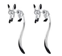 SOIMISS Pendientes Colgantes de Aleación Diseño de Esmaltada, Pequeños y Únicos, Color Plateado Claro, Ideales para Mujer y Uso en Fiestas o Eventos, Joyería Elegante y Exclusiva