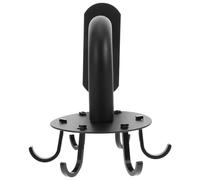 SOIMISS Percha de Pared Giratoria para Ropa de Aluminio Espacial Negro | Instalación Mural Perforación, Estilo Simple y Elegante, para Casa y Dormitorio, Acabado Negro