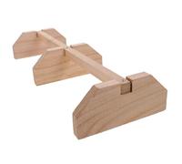 SOIMISS Percha para Pollo de Madera Natural, Soporte Firme y Grueso, Tamaño Mediano, para Gallinas en Gallineros y Criaderos Domésticos, Accesorio Seguro y Cómodo para Aves Domésticas