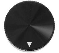 SOIMISS Perilla de Potenciómetro de Aluminio Ajustable Negra 30x17x6 Mm para Control de Volumen en Guitarra, Perilla Profesional para Instrumentos Musicales Superficie Texturizada