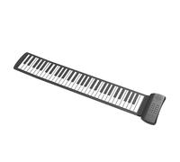 SOIMISS Piano Portátil de Silicona de Teclas Roll Up Sonido Estéreo de Alta Fidelidad Resistente y Fácil de Transportar para Principiantes