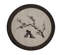 SOIMISS Piedra de Moler Tinta Tradicional de 4 Pulgadas con Tapa Tintero Chino Redondo para Caligrafía y Pintura Accesorio Ligero y Portátil para Entintar Fácil