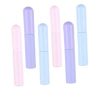 SOIMISS Pincel De Pintalabios De Silicona Tapa 6 Piezas Tamaño Mediano Aplicadores De Maquillaje Para Labios Uso Profesional y Diario Incluye Colores Rosa, Morado y Azul