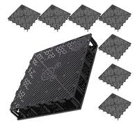 SOIMISS Placas de Filtro de de PVC Negro Flexibilidad y Combinación de Empalme para 10 Piezas Peceras Pequeñas para Acuarios de Marinos