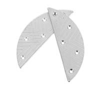 SOIMISS Placas Metálicas para Talón de Zapato Kit de Reparación Resistente de Hierro con Tornillos Parches Antidesgaste Forma de Media Luna para Botas y Calzado Masculino Protección