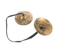 SOIMISS Platillos De Dedo De Latón Nepalí Para Danza Del Vientre, Instrumento De Percusión Étnico Portátil, Campanas Espirituales Para Meditación y Ceremonias Rituales