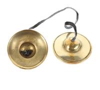 SOIMISS Platillos y Fácil de Transportar de Dedo de Cobre Portátiles para Meditación Diseño Elegante Instrumento de Percusión Manual y Yoga para Amantes Música