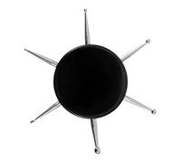 SOIMISS Pluma De Perforación Herramienta Circular Para Puntear Uñas Punto Diamante Arte De Uñas Manicura Punteado De Uñas Redondo Herramienta Para Puntear Uñas Clavo Negro Acero Inoxidable