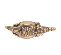 SOIMISS Pomo de Gabinete de Latón Vintage Diseño Tortuga Montada en Caimán Tirador Decorativo para Muebles y Armarios Herraje Resistente para Cocina Baño y Dormitorio Manija Funcional