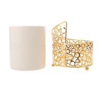 SOIMISS Porta Cucharas Cerámico Grande Borde Dorado, Organizador para Utensilios y Palillos de Fruta, Tarro de Almacenamiento para Estación de Café y Barra, Adecuado para Cocina