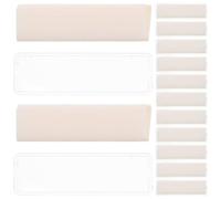 SOIMISS Portaetiquetas Autoadhesivo Doble Capa 17X55 MM Transparente 100 Unidades Bolsillo para Etiquetas para Estanterías Escritorios y Organización de Oficina y Almacén