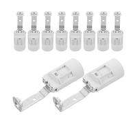 SOIMISS Portalámparas E14 Roscado Soporte Color Claro 80 Mm, Base para Bombilla de Techo y Pared, Adaptador de Casquillo para Lámparas Colgantes, Paquete 10 Unidades, Accesorio Eléctrico