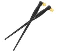 SOIMISS Portalápices para Caligrafía de Resina Dorada, Soporte para Plumillas Reemplazables, 2 Piezas, Adecuado para Dibujo Artístico y Escritura Creativa en Manualidades y Oficina