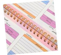 SOIMISS Portátil Cuaderno Financiero para Control Semanal de Gastos y Presupuesto Personal Libro de Contabilidad Resistente para Gestión Práctica de Ingresos y Gastos