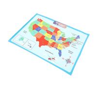 SOIMISS Póster Educativo del Territorio Estados 1 Hoja Resistente al Desgaste Papel Sintético Aprendizaje Preescolar Niños Desarrollo Cognitivo Decoración Área de Ilustraciones Infantiles