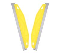 SOIMISS Protector de Bordes de Pintura Acero Inoxidable 2 Unidades Amarillo Herramienta de Corte para Paredes y Molduras Recortador Papel Tapiz Uso en Bricolaje y Pintura