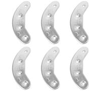 SOIMISS Protectores de Placa de Talón Metálicos 48mm, Adhesivos Duraderos de Hierro para Reparación de Suelas, para Botas y Zapatos de Hombre en Senderismo y Uso Exterior, Pack 3 Pares