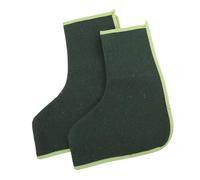 SOIMISS Protectores para Botas de Soldadura 2 Piezas Polainas Largas de Lona Militar Verde Correas Ajustables Aislamiento Térmico y Resistencia al Desgaste Protección para Calzado y