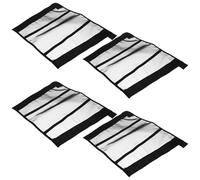 SOIMISS Protectores para Patas de Caballo 4 Piezas, Malla Transpirable Antimoscas, Ajustables y Ligeros, Botines de Verano para Montar y Ejercicio en Climas Cálidos, Negro, Funda