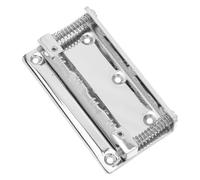 SOIMISS Puente de Mandolina de Metal Plateado para Reemplazo, Instalación Fácil y Afinación Precisa, Accesorio Adecuado para Reparación de Instrumentos Musicales