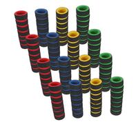 SOIMISS Puños de Esponja para Manillar Bicicleta Antideslizantes, 8 Pares, Colores Negro Amarillo Verde Rojo Azul, Empuñaduras Cómodas de Espuma, Compatibles Bicicletas Montaña, Plegables