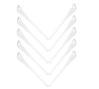 SOIMISS Puntas de Patilla para Gafas de Plástico Transparente Antideslizantes Tamaño Grande 5 Pares (10 Piezas) Fundas para Orejas Repuestos Cómodos Kit para Reparación y Sujeción Segura