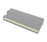 SOIMISS Rampa para Robot Aspirador Antideslizante Guía Luminosa, Alfombrilla de Transición Gris 30x5 Cm para Umbral de Puerta, Plataforma Resistente para Superar Escalones en